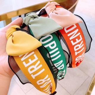 Bow Lettering Headband