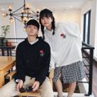 Couple Matching Flower Embroidered Hoodie