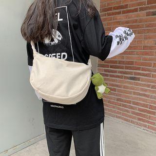 Dinosaur Charm Canvas Crossbody Bag