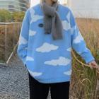 Couple Matching Cloud Jacquard Sweater