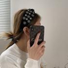 Embellished Velvet Headband Black - One Size