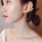 Butterfly Chained Earring 1 Pc - E2091 - Butterfly - One Size