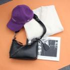Chain Trim Crossbody Bag Black - One Size