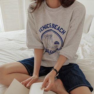 Letter Graphic-print Sweatshirt