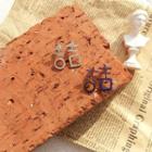 Rhinestone Chinese Character Earring