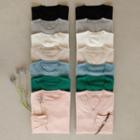 Round / V-neck Slit-side Knit Top
