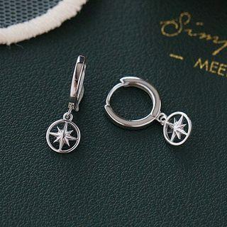 Star Sterling Silver Dangle Earring