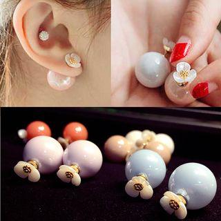Flower Double-sided Stud Earrings