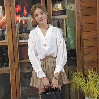 Belted Cuff Blouse