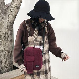 Corduroy Zip Crossbody Bag