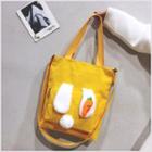 Rabbit & Carrot Canvas Tote Bag