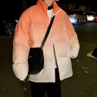 Applique Gradient Padding Jacket
