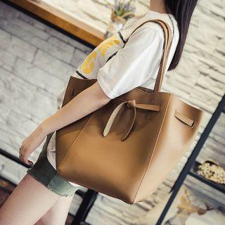 Bucket Shoulder Bag With Pouch
