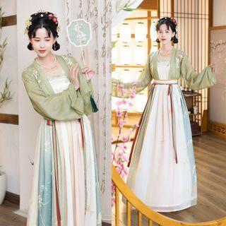 Hanfu Top / Camisole Top / Maxi Skirt / Set