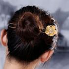 Rhinestone Flower Hair Stick As Shown In Figure - One Size
