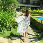 See-through Lace Long Coverup Cardigan