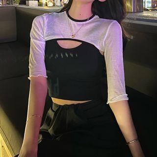 Tank Top / Short-sleeve Cropped T-shirt