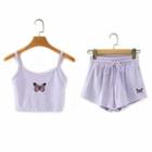 Butterfly Embroidered Camisole Top / Sweatshorts