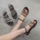 Studded Strappy Flat Sandals