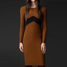 Color Block Long Sleeve Dress