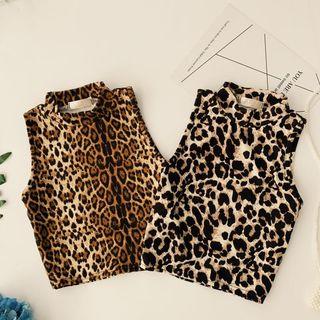 Animal Patterned Sleeveless Top