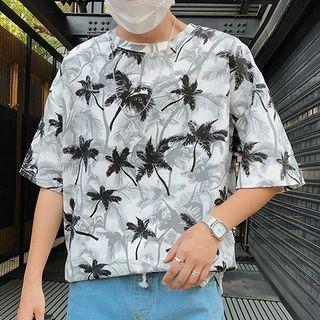 Short-sleeve Maple Print T-shirt