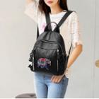 Elephant Embroidered Backpack
