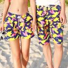 Print Matching Couple Swim Shorts