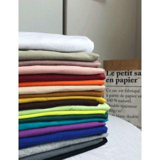 Plain Round-neck T-shirt In 20 Colors