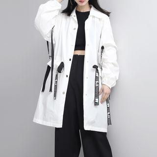 Lettering-tie Light Jacket