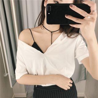 Spaghetti Strap Padded Top Black - One Size