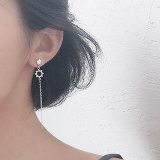 Sterling Silver Sun Drop Earring