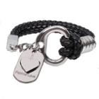 Heart Tag Woven Bracelet