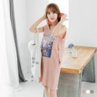 V-neck Printed Tank Dress