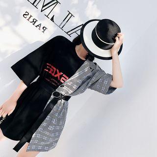 Mock Two-piece Oversized Top