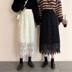 Crochet-lace Midi Skirt