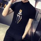 Fox Embroidered Short-sleeve T-shirt