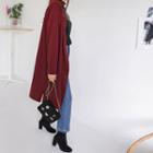 Dual-pocket Long Open Cardigan