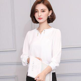 Beaded Chiffon Top