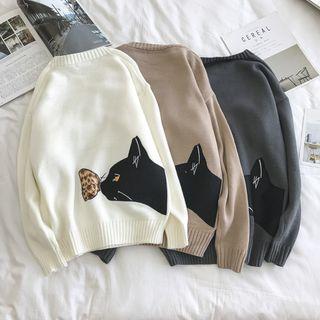 Applique Embroidered Sweater