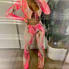 Set: Long-sleeve Tie Dye Mesh T-shirt + Pants