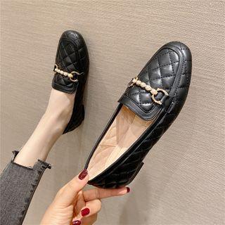 Quilted Chained Loafers