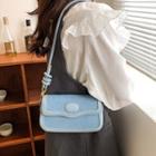 Flap Denim Hobo Bag