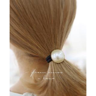 Faux-pearl Elastic Hair Tie
