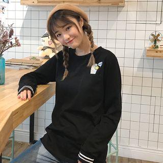 Long-sleeve Duck Embroidery T-shirt
