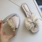Lace Bow Slippers