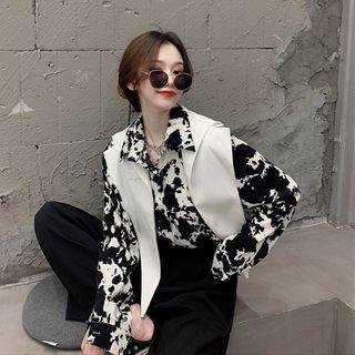 Leopard Print Shirt / Shawl
