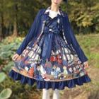 Cartoon Print Bow Lolita Jumper Skirt