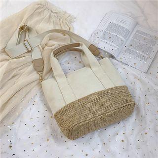 Crossbody Canvas Tote Bag