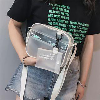 Set: Pvc Crossbody Bag + Pouch